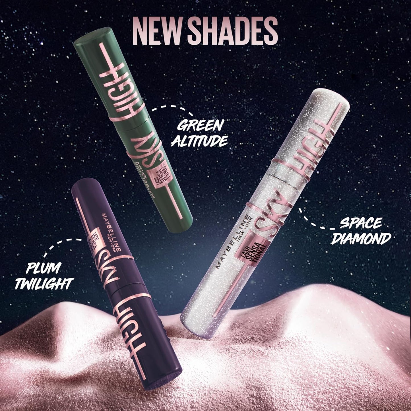 Lash Sensational Sky High Washable Mascara Makeup, Volumizing, Lengthening, Defining, Curling, Multiplying, Buildable Formula, Very Black, 1 Count